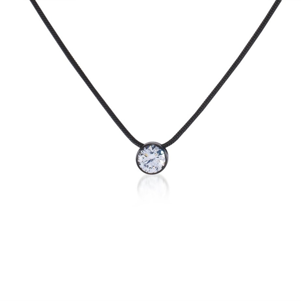 B.Tiff 1 ct Solitaire Pendant